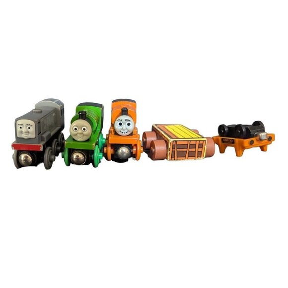 Thomas & Friends Wooden Railway Engines Bundle Percy Dennis Billy magnetic 5 - Picture 4 of 10
